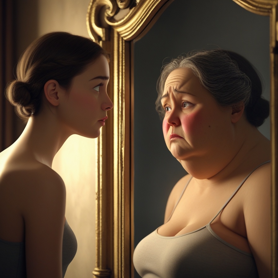 Можете представить какгог это - видеть в зеркале не себя?