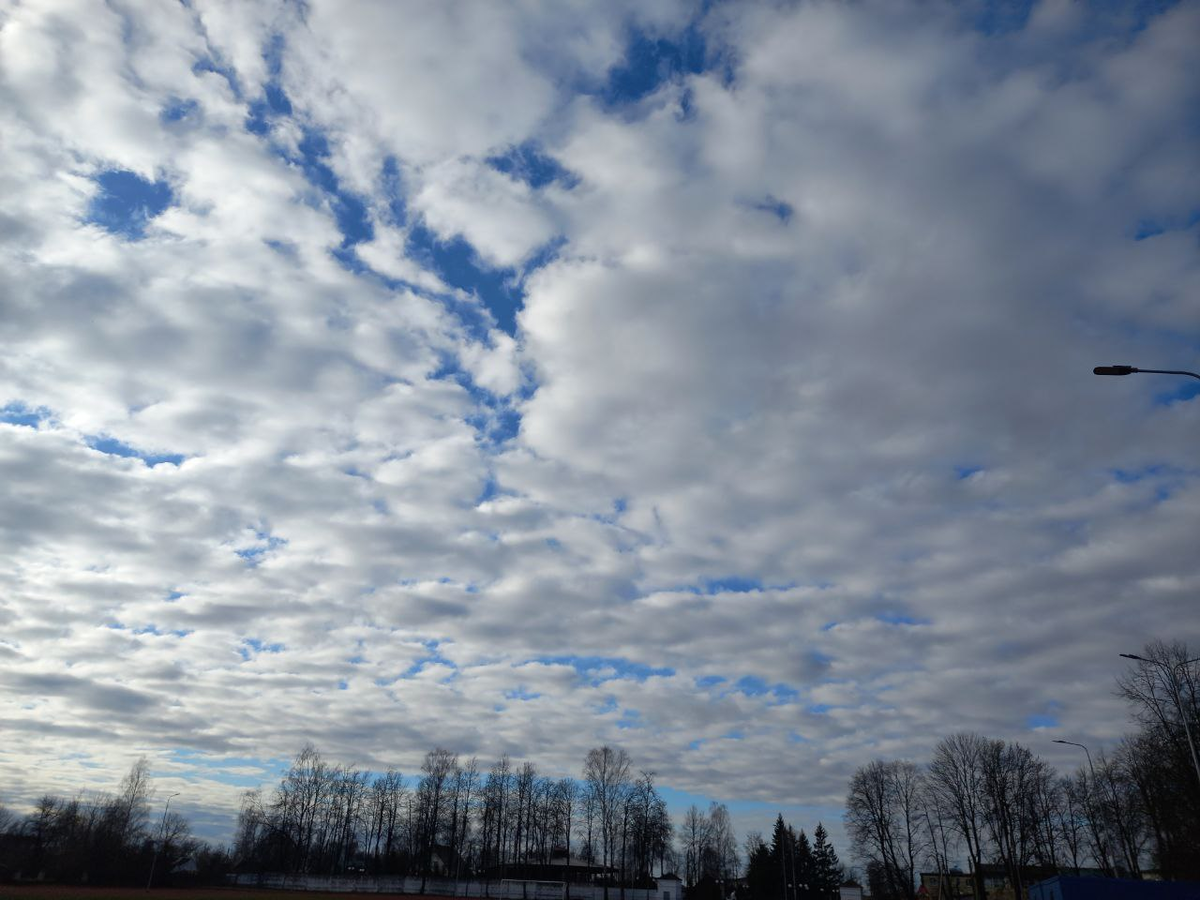 Вчерашнее небо. Фото автора.