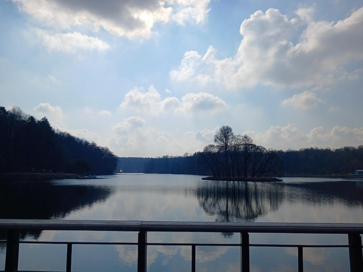 Пруд Царицинский с островом Нижний