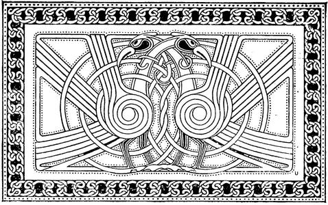 Древнеирландский орнамент, изображение из свободных источников