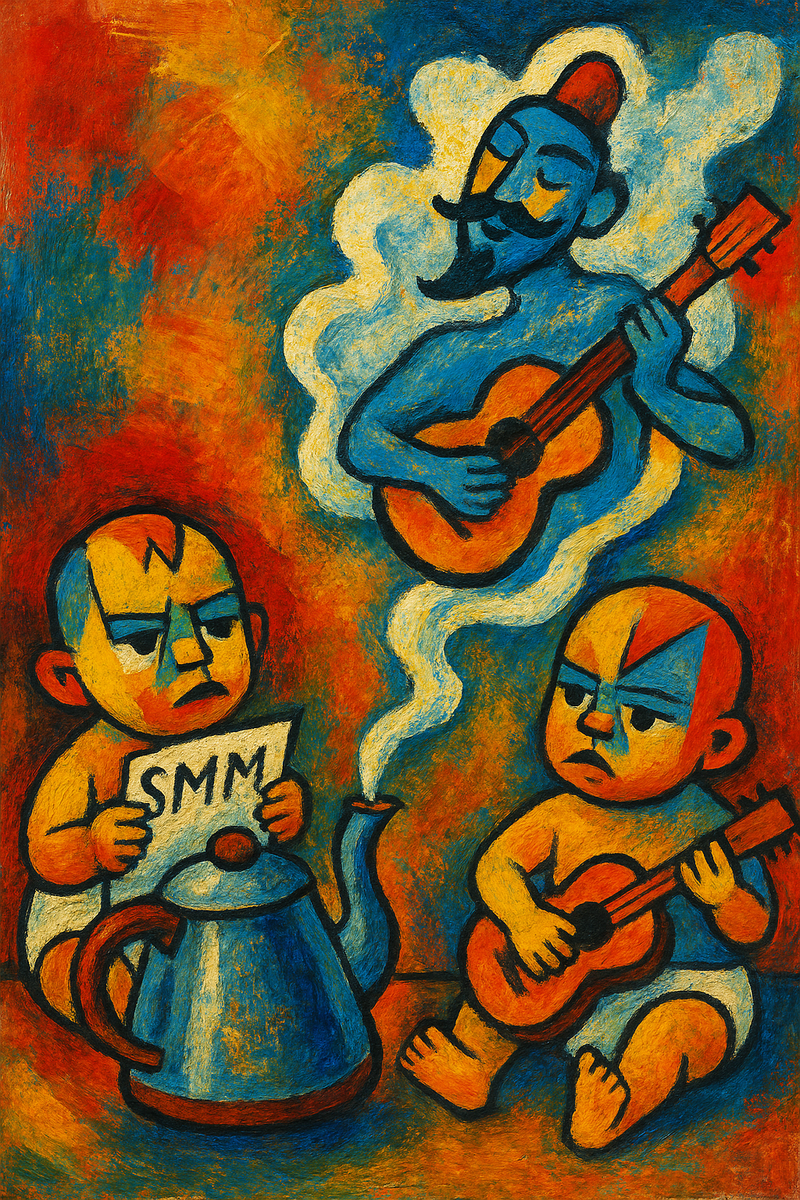 Когда барды решают покорить соцсети: чайник вскипает, а посты летят пачками!