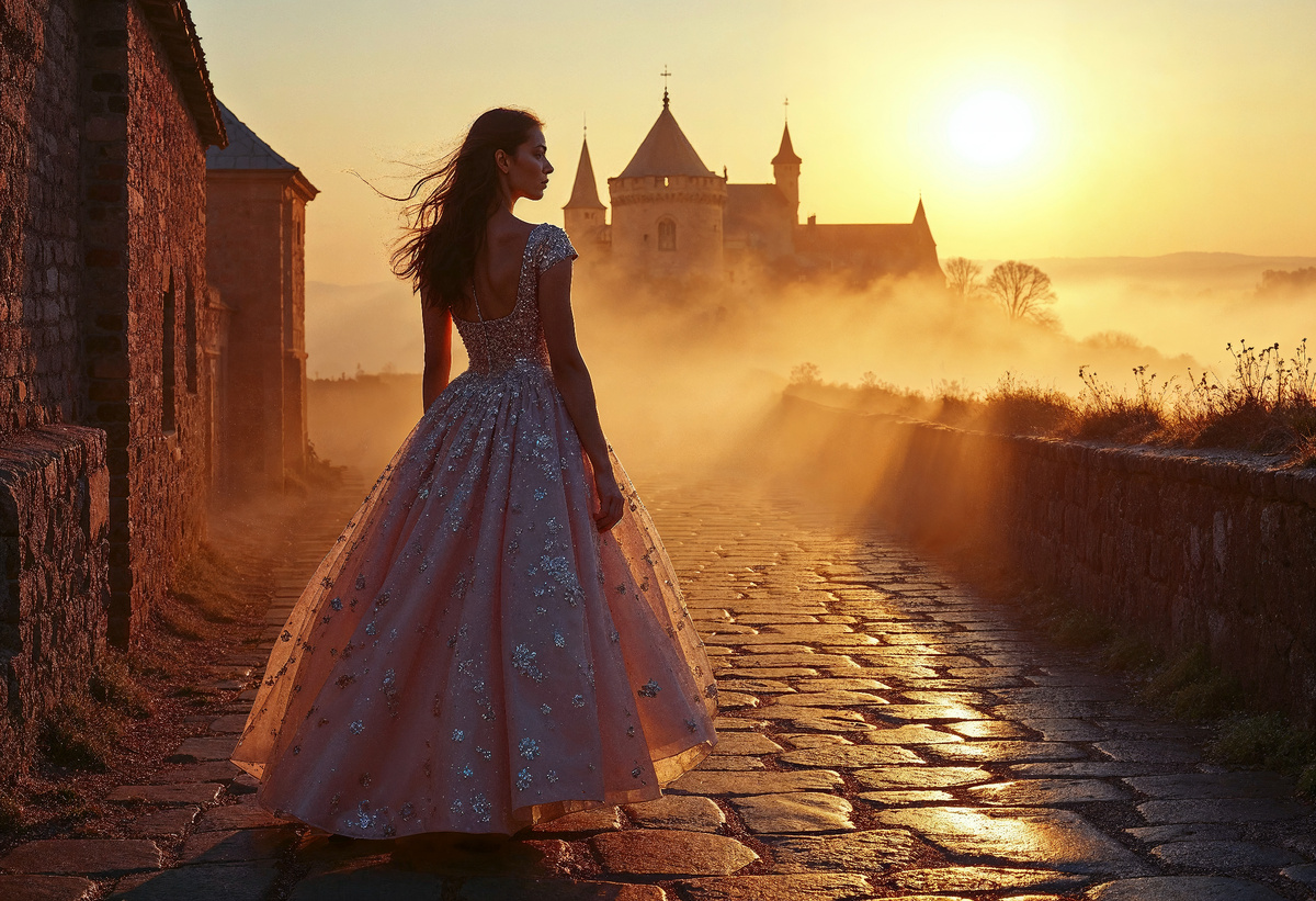 Старые замки, красавицы в платьях. Летящего флаера на заднем фоне не хватает, чтобы было совсем по-барраярски. Изображение для заставки. Источник: www.freepik.com. «Разработано Freepik»