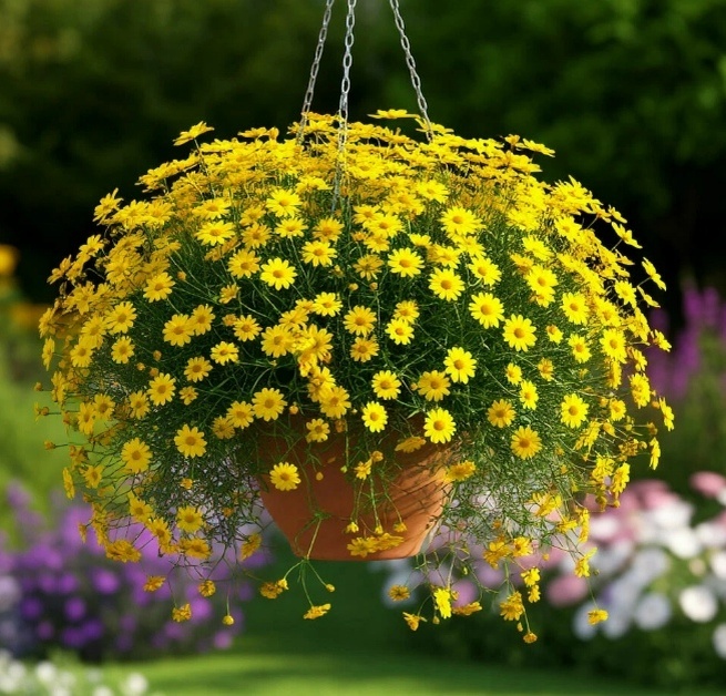 тимофилла ампелем в кашпо за сезон