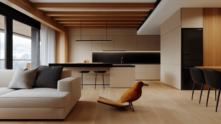    Бежевая кухня с черными акцентами: стиль и уют svkuhni77