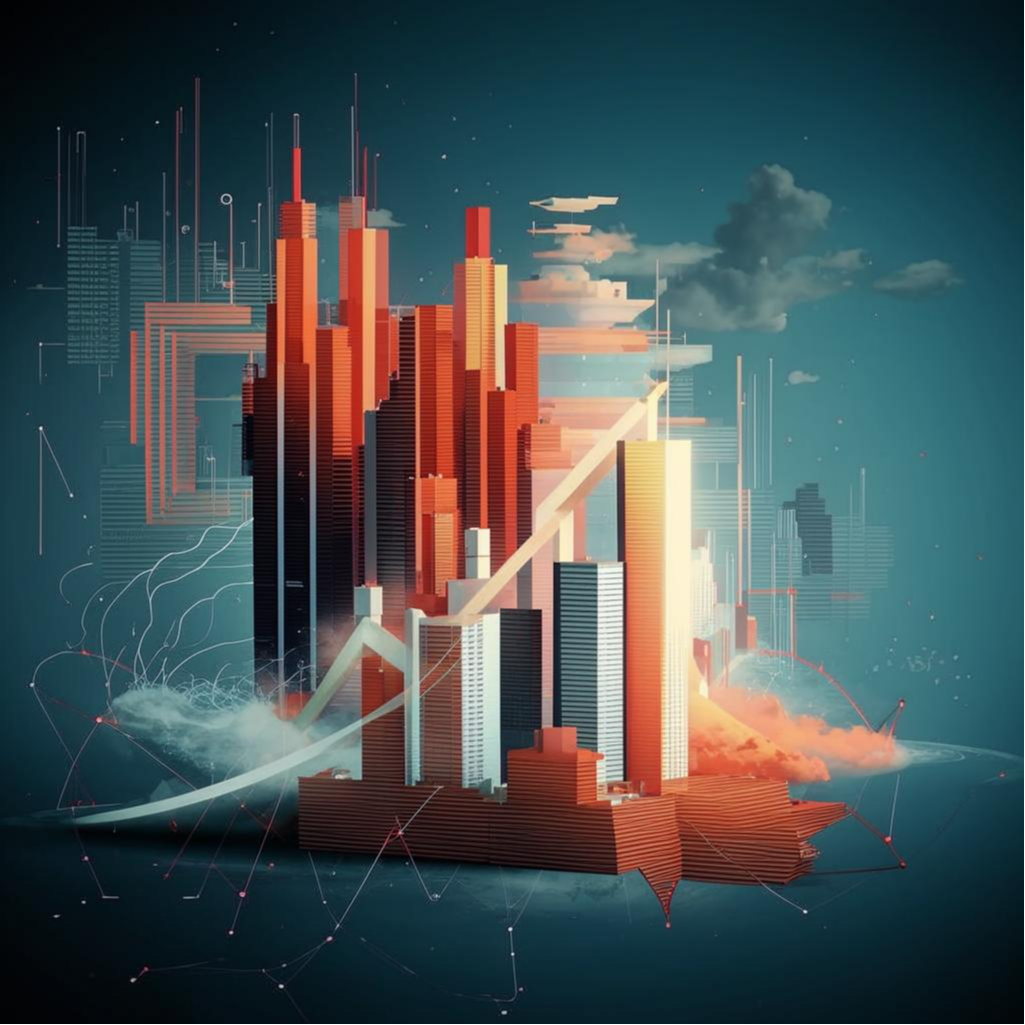 Визуальный образ слова "инфляция", сгенерированный нейросетью