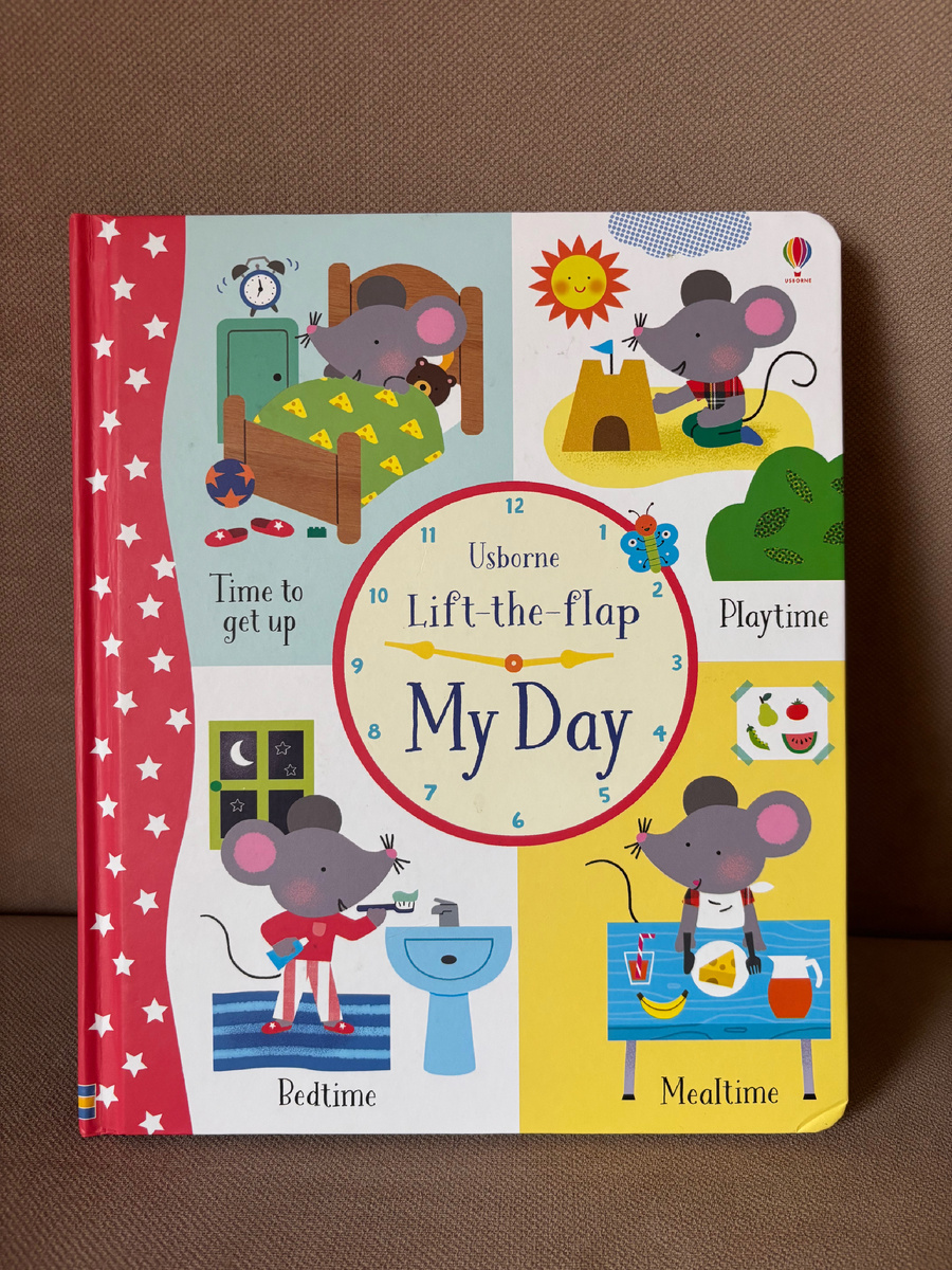 Книга с окошками “My day” Lift-the-flap. Издательство Usborne