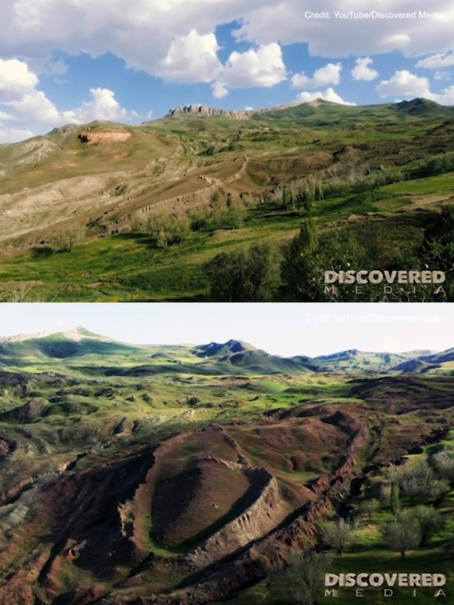    Один из современных снимков «Араратской Аномалии». Фото: кадр с видео.