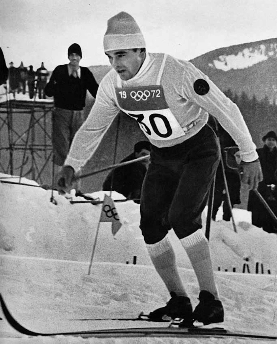 1972 год. Вячеслав ВЕДЕНИН на олимпийской лыжне в Саппоро. Фото Юрия ШАЛАМОВА. Фото «СЭ»