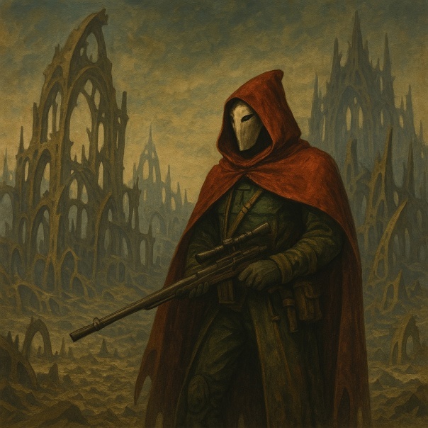 Эльдар на фоне своего разрушенного мира