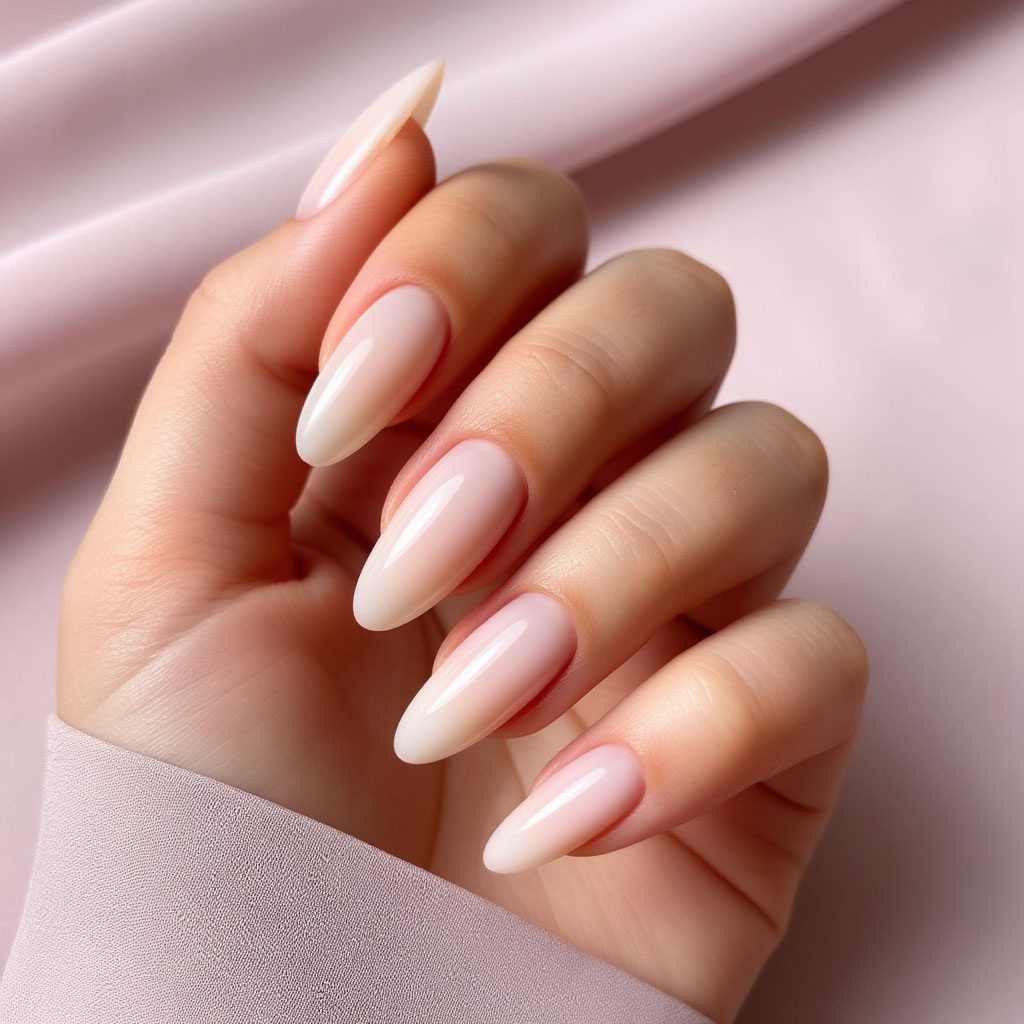 Маникюр «Молочное стекло»