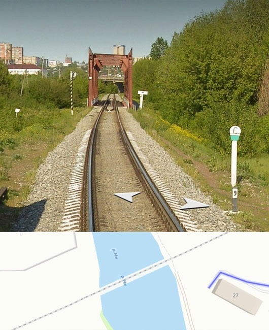  Именно на этом мосту нашли тело. Фото: Яндекс. Карты