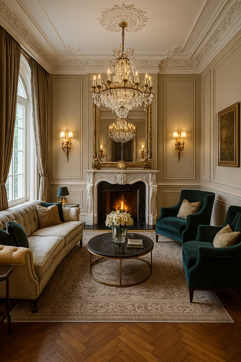 Интерьер роскошкной гостиной 2025