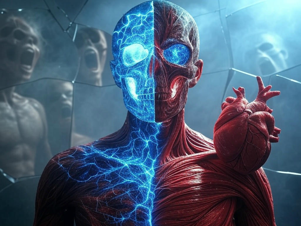 Расколотое „я“: разум и тело кричат в унисон, разрывая пустоту