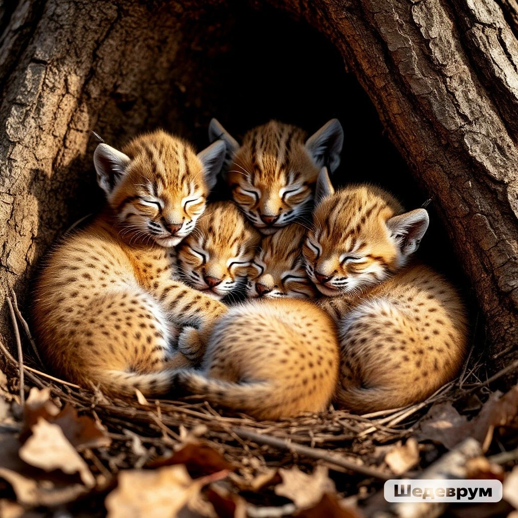 Случайные найденыши, неизвестно чьи детеныши.