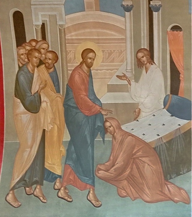 Исцеление дочери хананеянки. Современное изображение.