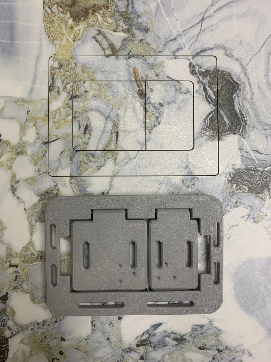 Магнитный механизм для кнопки инсталляции под керамогранит 