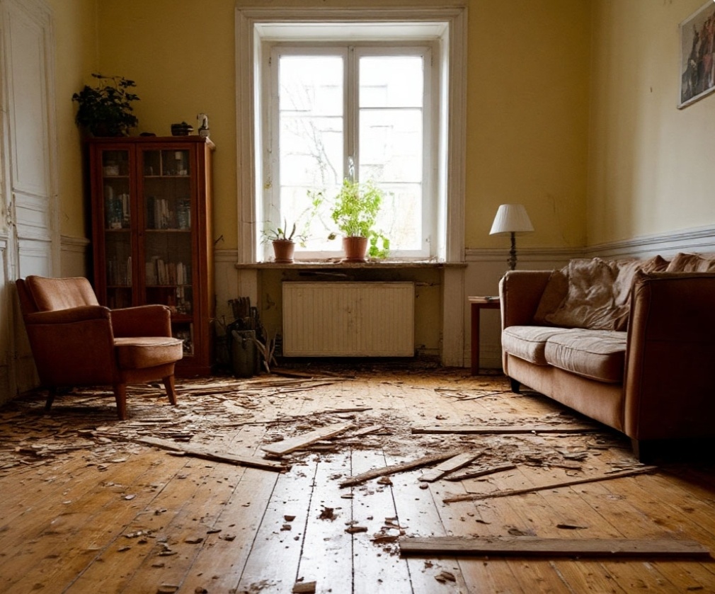 Бюджетный ремонт пола в квартире 