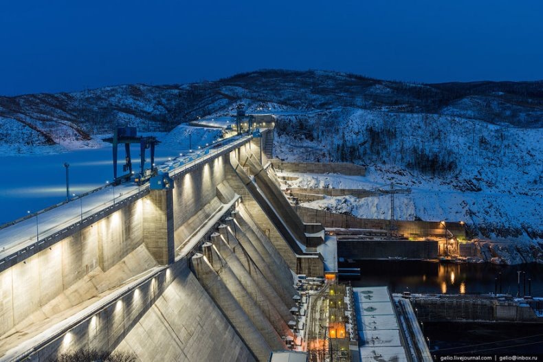 Бурейская ГЭС на завершающем этапе строительства