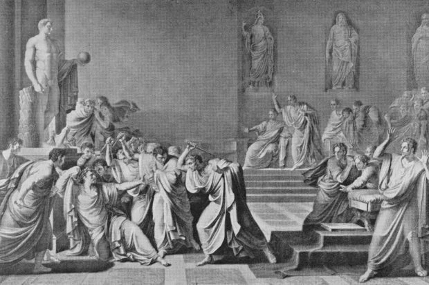 Убийство Юлия Цезаря в Сенате в Риме, 15 марта 44 года до н.э.