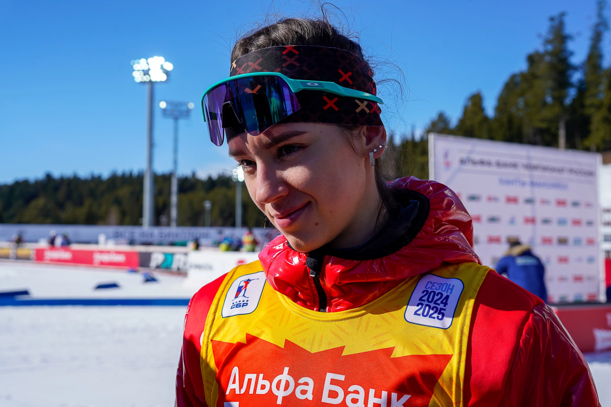    Анастасия Халили выиграла масстарт чемпионата России по биатлону в Ханты-Мансийске