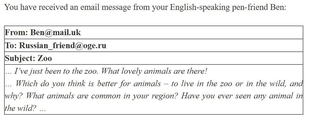 из открытого банка ОГЭ