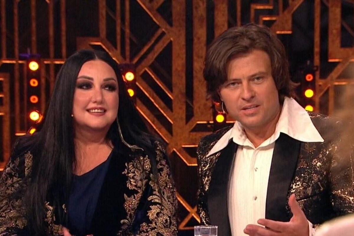    Прохор Шаляпин с новой партнершей. кадр шоу