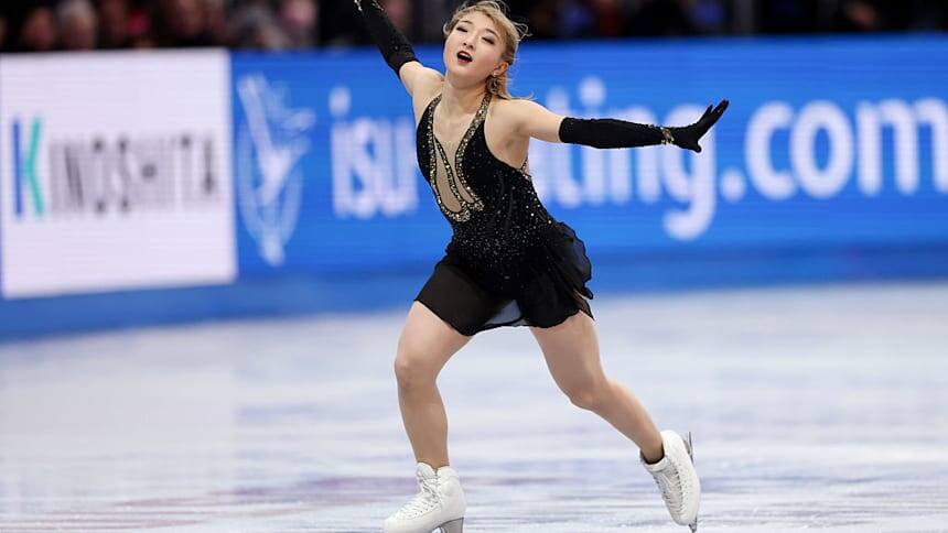 После трех золотых наград чемпионатов мира Каори Сакамото завоевала серебро (2025 Getty Images)