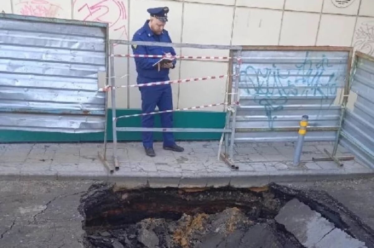    Пензенская прокуратура выясняет, почему просела дорога в центре города