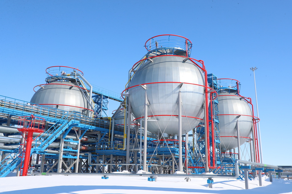 Сферические газгольдеры и их обвязка