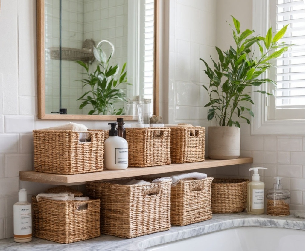 Хранение в ванной комнате 