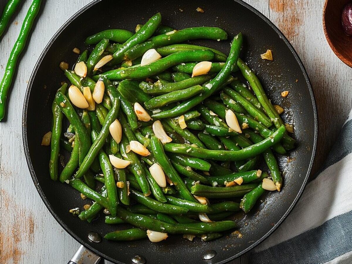    Стручковая фасоль жареная с чесноком© РИА Новости / Сгенерировано искусственным интеллектом