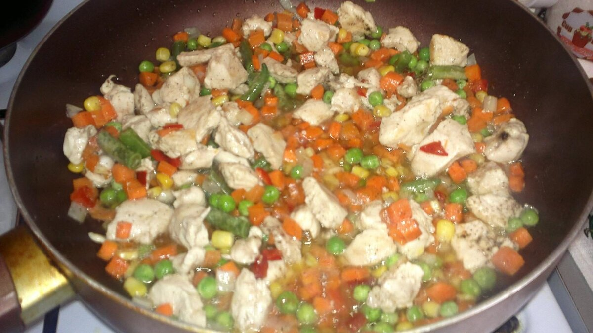 Это до яичной вермишели.