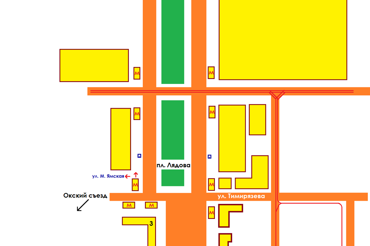 1 вариант размещения станции.