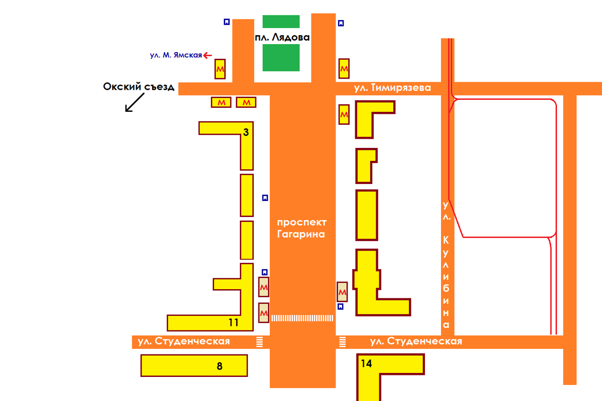 2 вариант расположения станции.