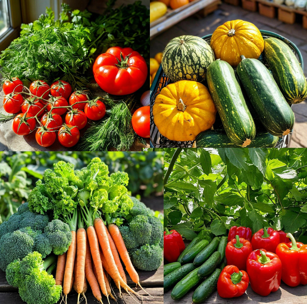 Овощи, зелень, ягоды - правило тарелки здорового питания 