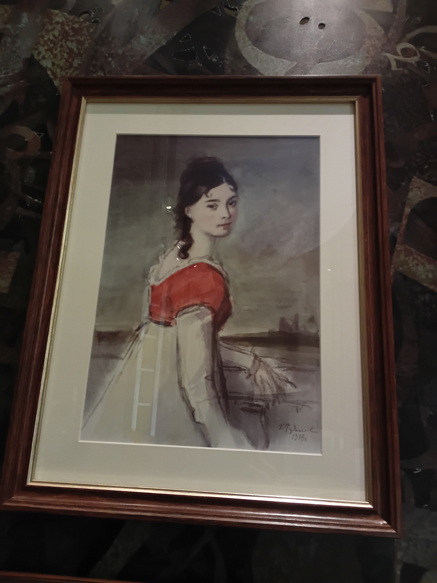 Выставка на ВДНХ "Л.Н. Толстой "Война и мир". К. Рудаков "Наташа Ростова"(фото автора)