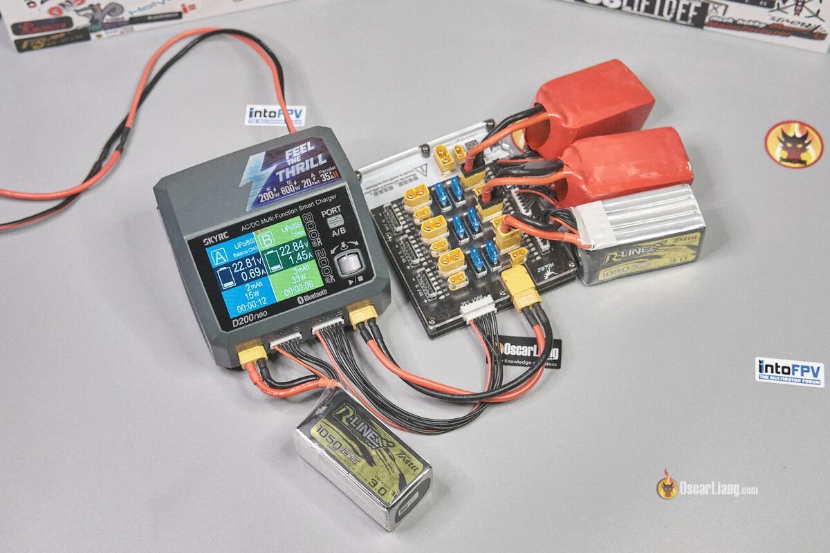 Пример использования зарядных плат, источник: oscarliang.com