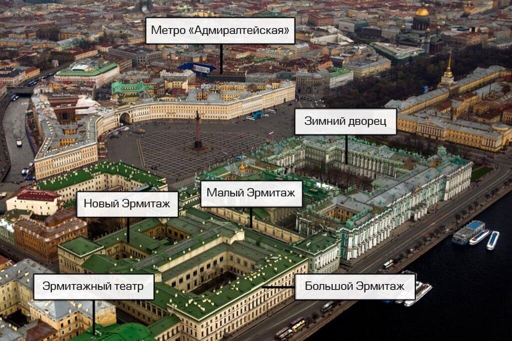 Схема ансамбля зданий.