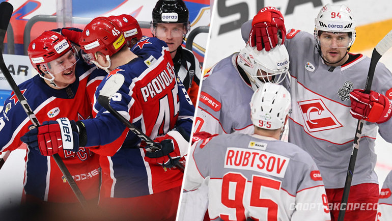    ЦСКА обыграл минское «Динамо», а «Спартак» победил «Северсталь».ХК «Северсталь»