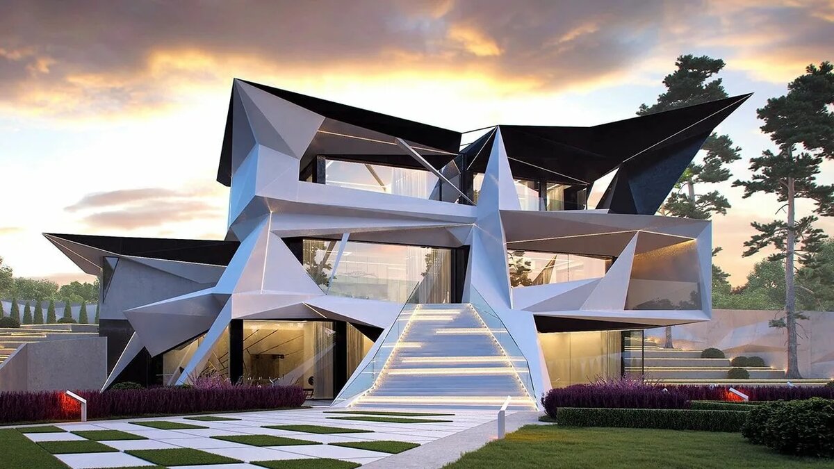 Дом в стиле деконструктивизм