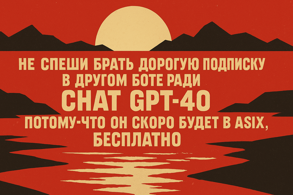 chat gpt-4o images generation стал доступен бесплатно в ASIX t.me/asixai_bot