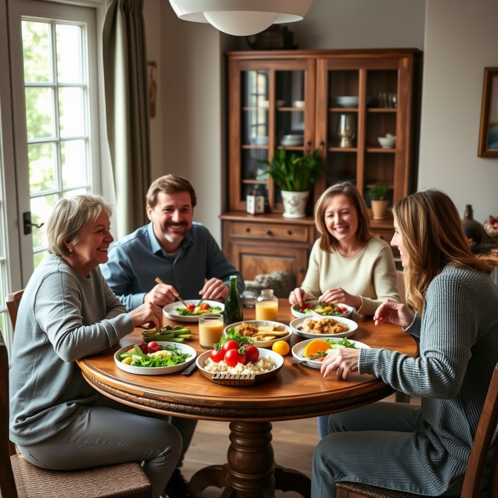 Семья за здоровую еду.