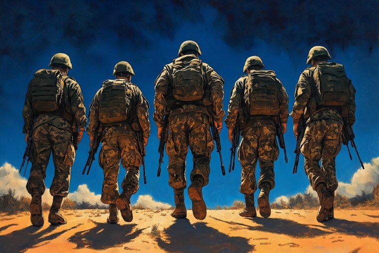 На прощание с Демидовым пришли его боевые товарищи
Фото: Создано в Midjourney