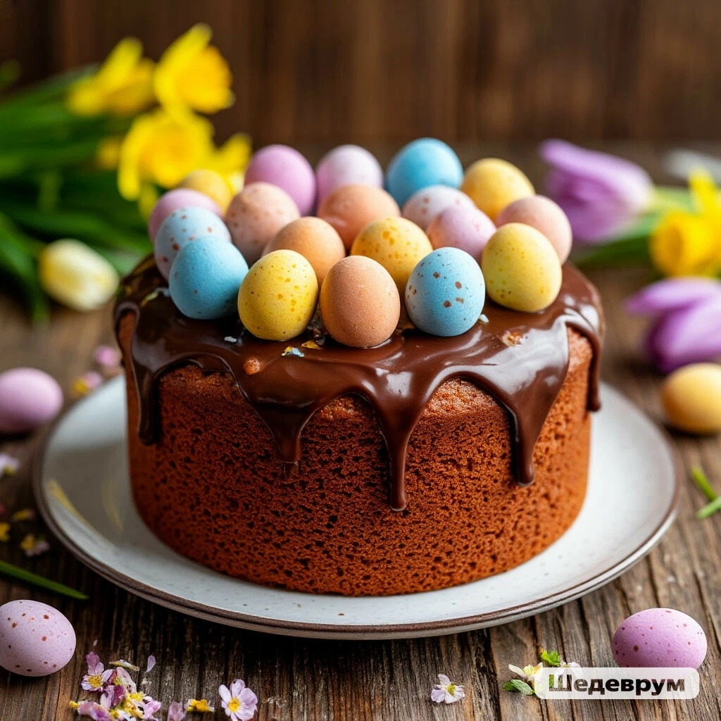 Праздничный кулич.