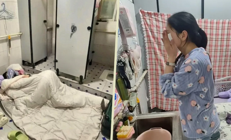 Кадры из видео ее быта, можно быть уверенными, она полы дважды помыла