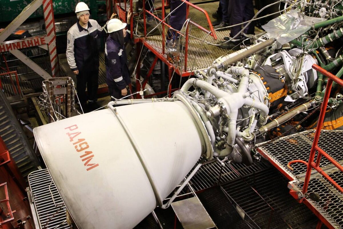 Доводочные испытания двигателя РД-191М для модернизированной ракеты-носителя «Ангара-А5М». Фото для иллюстрации из открытых источников.