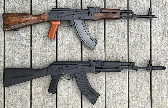 Автоматы Калашникова./ Фото: pinterest.com