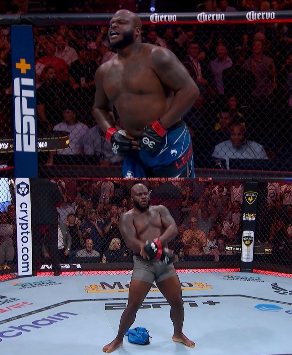 Деррек Люьис празднует победу