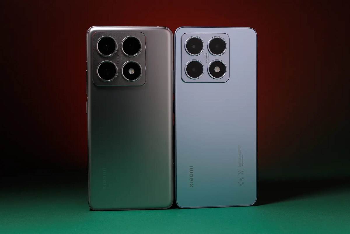 Xiaomi 14T Pro — слева, Xiaomi 14T — справа