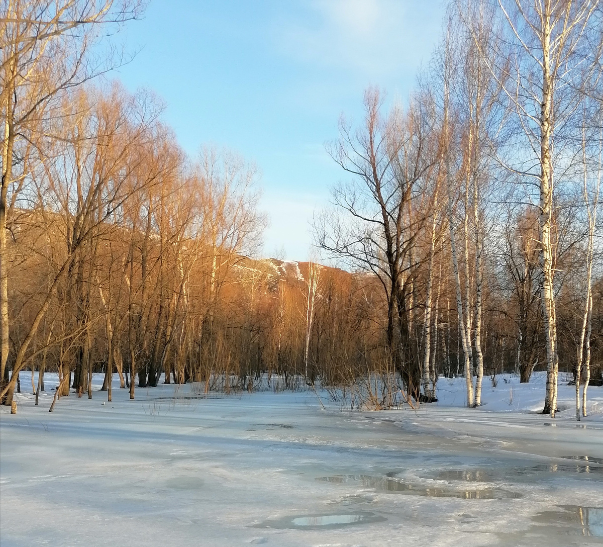Кое-где картинка не меняется. По-прежнему зима.